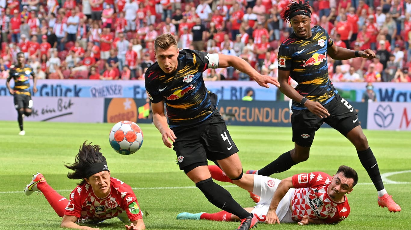 Bundesliga: Der 1. FSV Mainz 05 erzielte das frühe 1:0 gegen Leipzig.