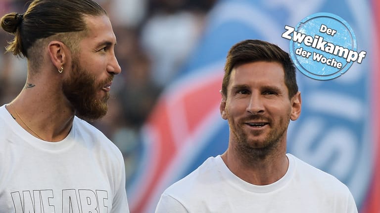 Zwei "Galaktische" für Paris St. Germain: Sergio Ramos (l.) und Lionel Messi komplettieren das Starensemble in der französischen Hauptstadt.