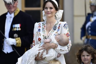 Prinzessin Sofia bei der Taufe von Prinz Julian.