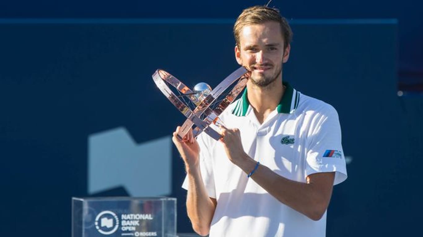 Der russische Tennisprofi Daniil Medwedew gewann das Turnier in Toronto.