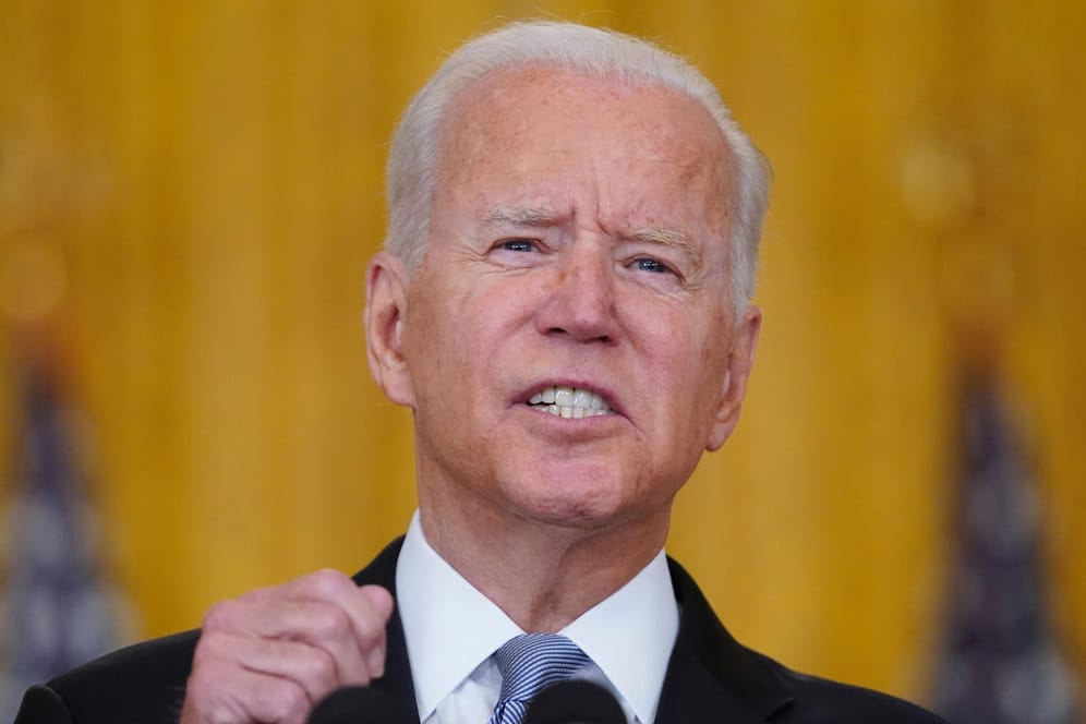 Joe Biden: Der US-Präsident steht zu seiner Entscheidung, die Truppen aus Afghanistan abgezogen zu haben.
