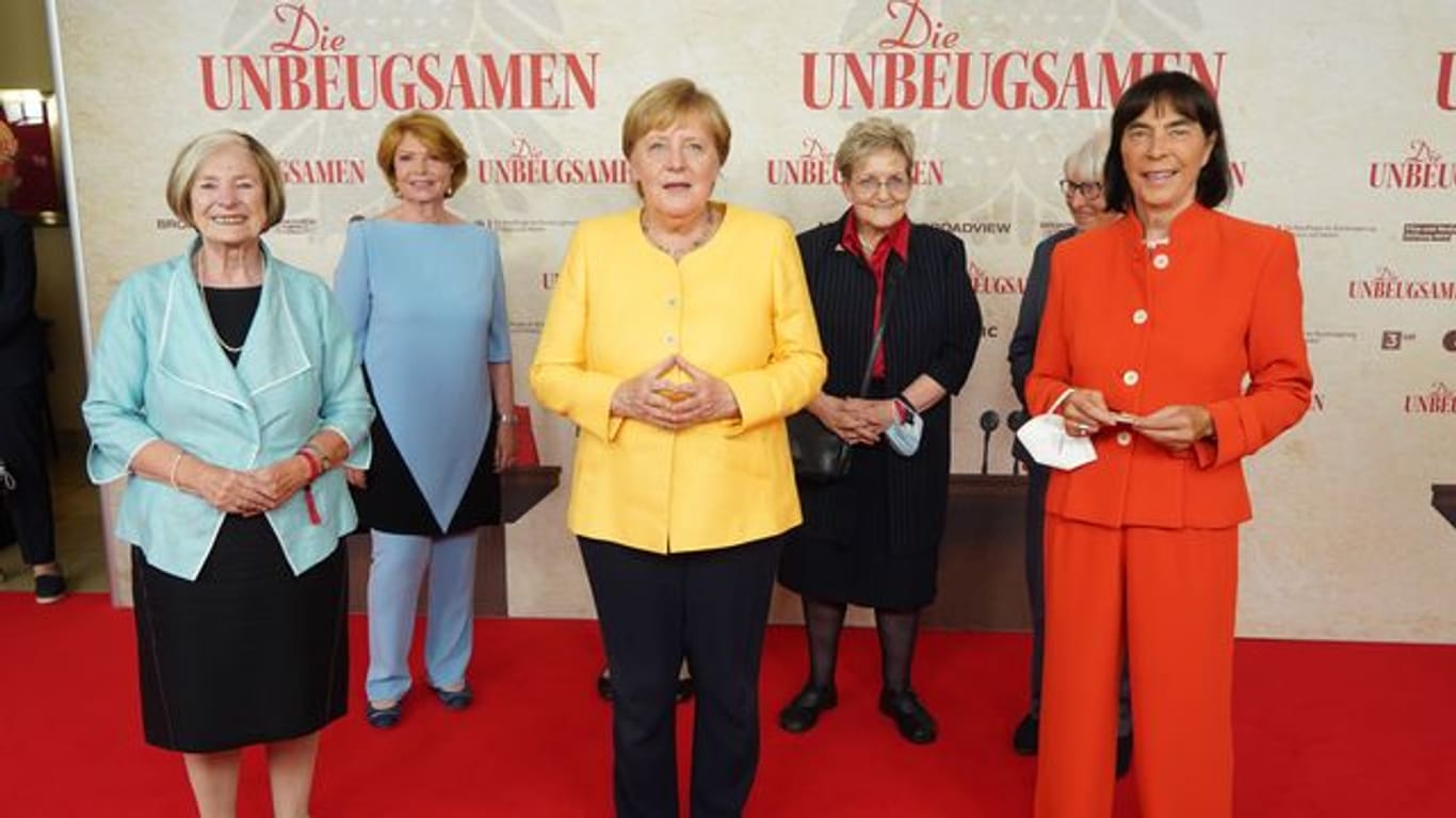 Angela Merkel bei der Weltpremiere der Dokumentation "Die Unbeugsamen".