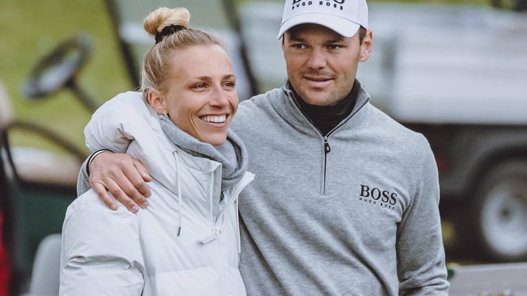 Martin Kaymer und Irène Scholz: Das Paar bei den Austrian Golf Open in Atzenbrugg.