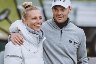 Martin Kaymer und Irène Scholz: Das Paar bei den Austrian Golf Open in Atzenbrugg.