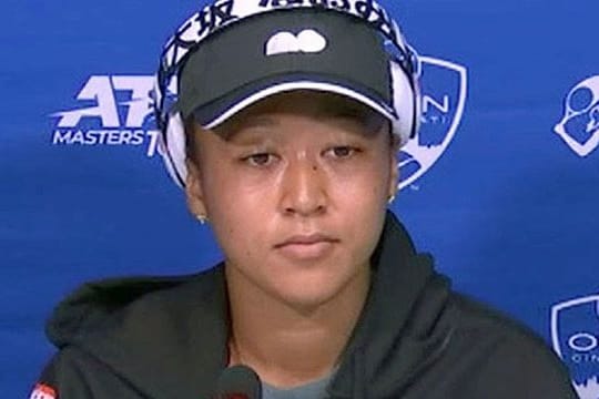 Naomi Osaka musste eine Pressekonferenz unterbrechen.