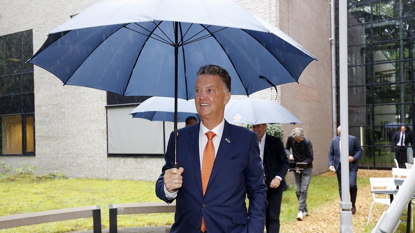 Gut gelaunt bei seiner Vorstellung: Holland-Ikone Louis van Gaal.