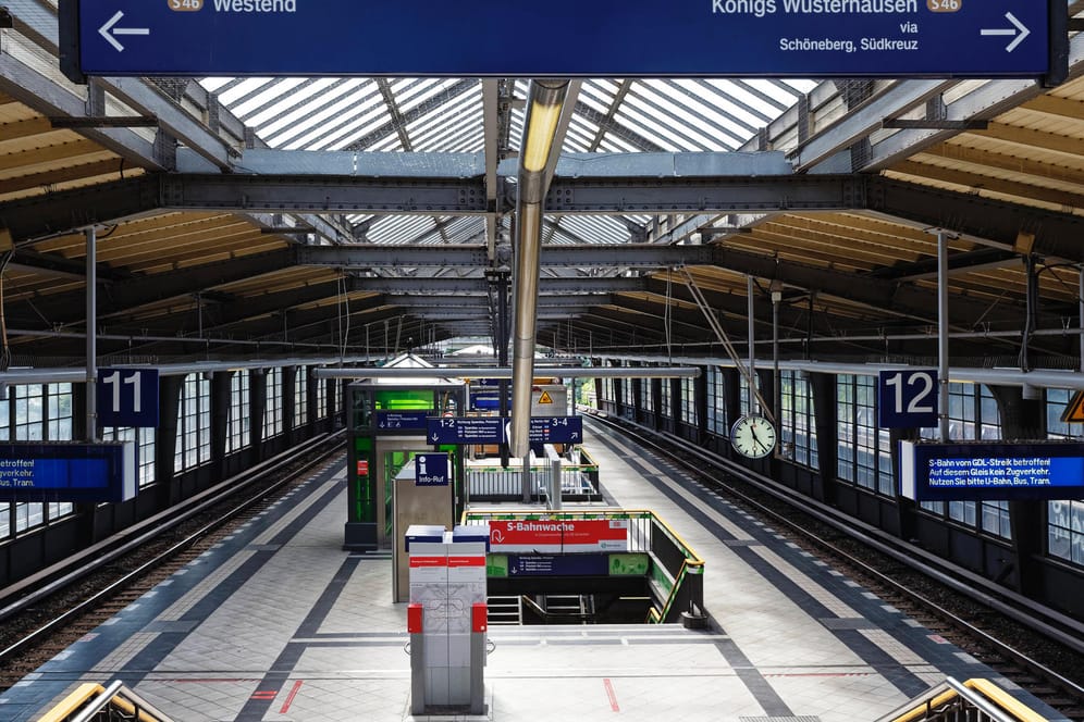 Leerer S-Bahnsteig: Erst vergangene Woche streikte die GDL.