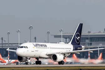Lufthansa-Maschine am Flughafen Berlin-Schönefeld (Archivbild): Die ersten Evakuierten kamen per Linienflug aus Katar.