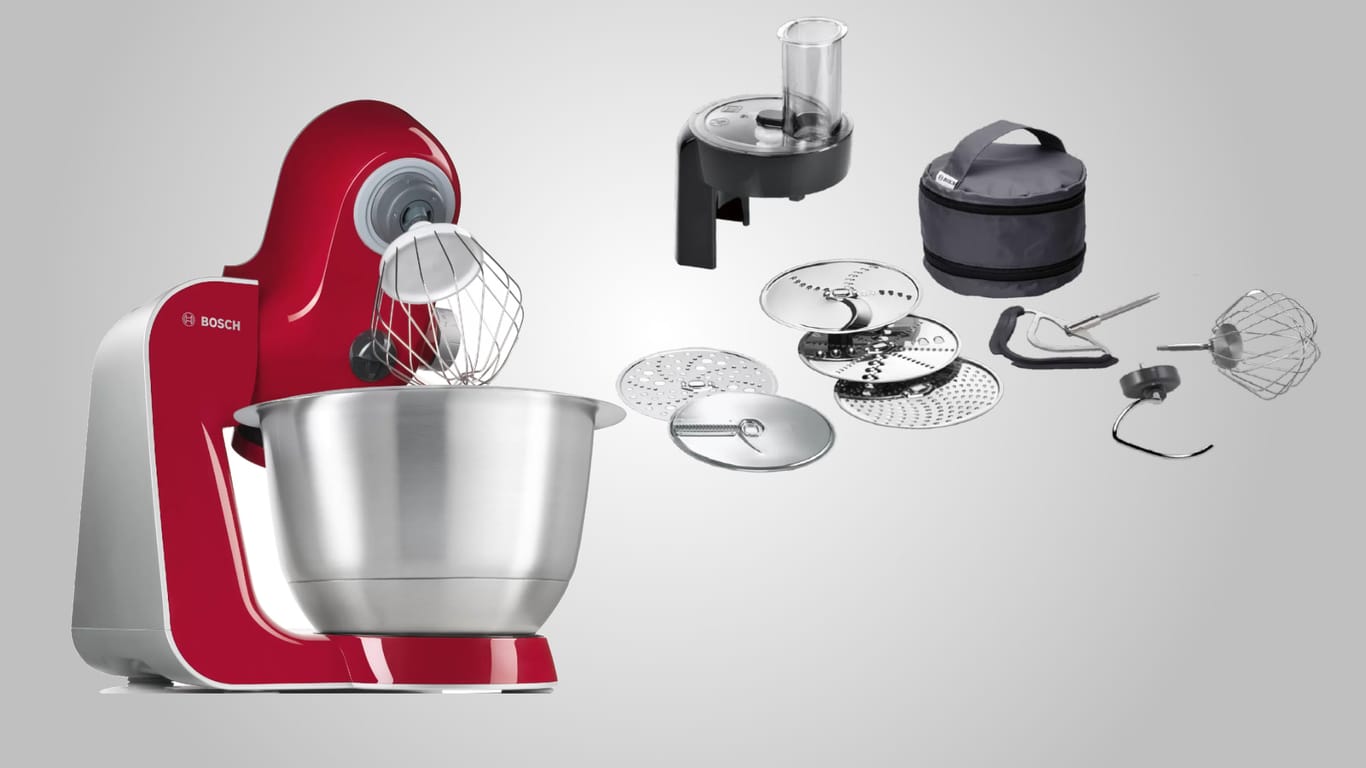 Die Bosch Mum5-Küchenmaschine ist mit viel Zubehör heute bei Lidl im Angebot.