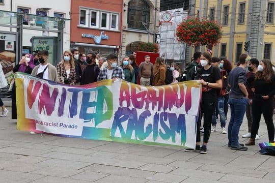 Kundgebung für eine schnelle Aufnahme afghanischer Ortskräfte