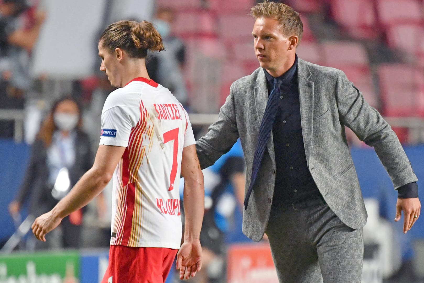 Schon in Leipzig zusammengearbeitet: Treffen Julian Nagelsmann (r.) und Marcel Sabitzer in München wieder aufeinander?