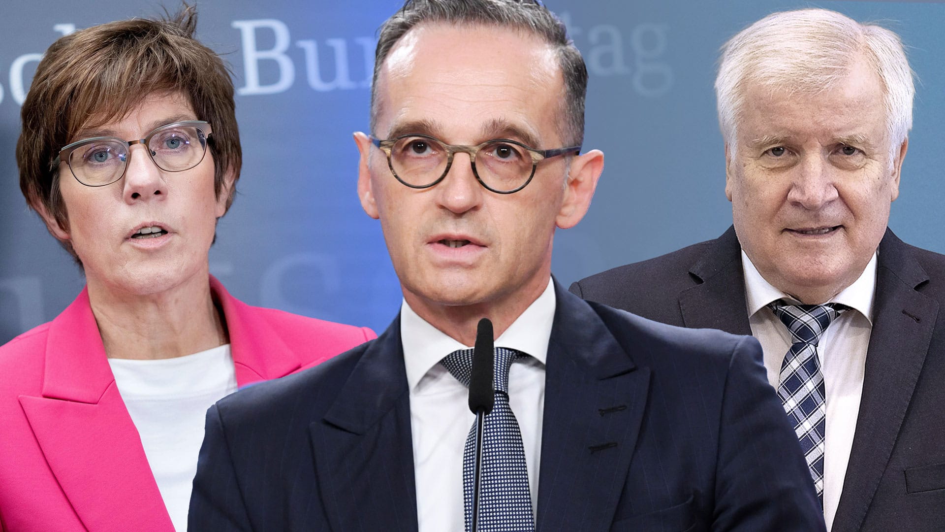 Annegret Kramp-Karrenbauer, Heiko Maas, Horst Seehofer: Beim Afghanistan-Debakel sehen alle drei nicht gut aus.