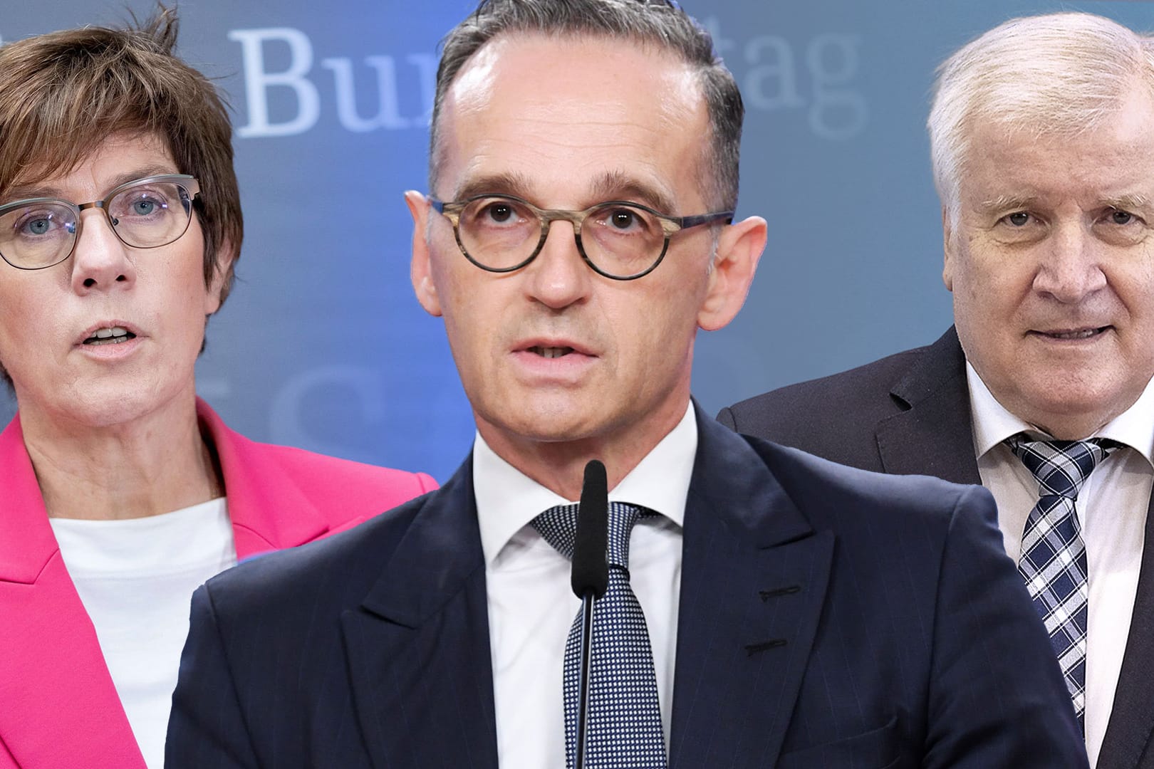 Annegret Kramp-Karrenbauer, Heiko Maas, Horst Seehofer: Beim Afghanistan-Debakel sehen alle drei nicht gut aus.