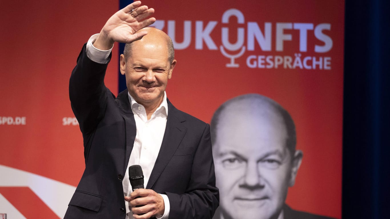 Olaf Scholz: Der SPD-Kanzlerkandidat legt in den Umfragen zu.