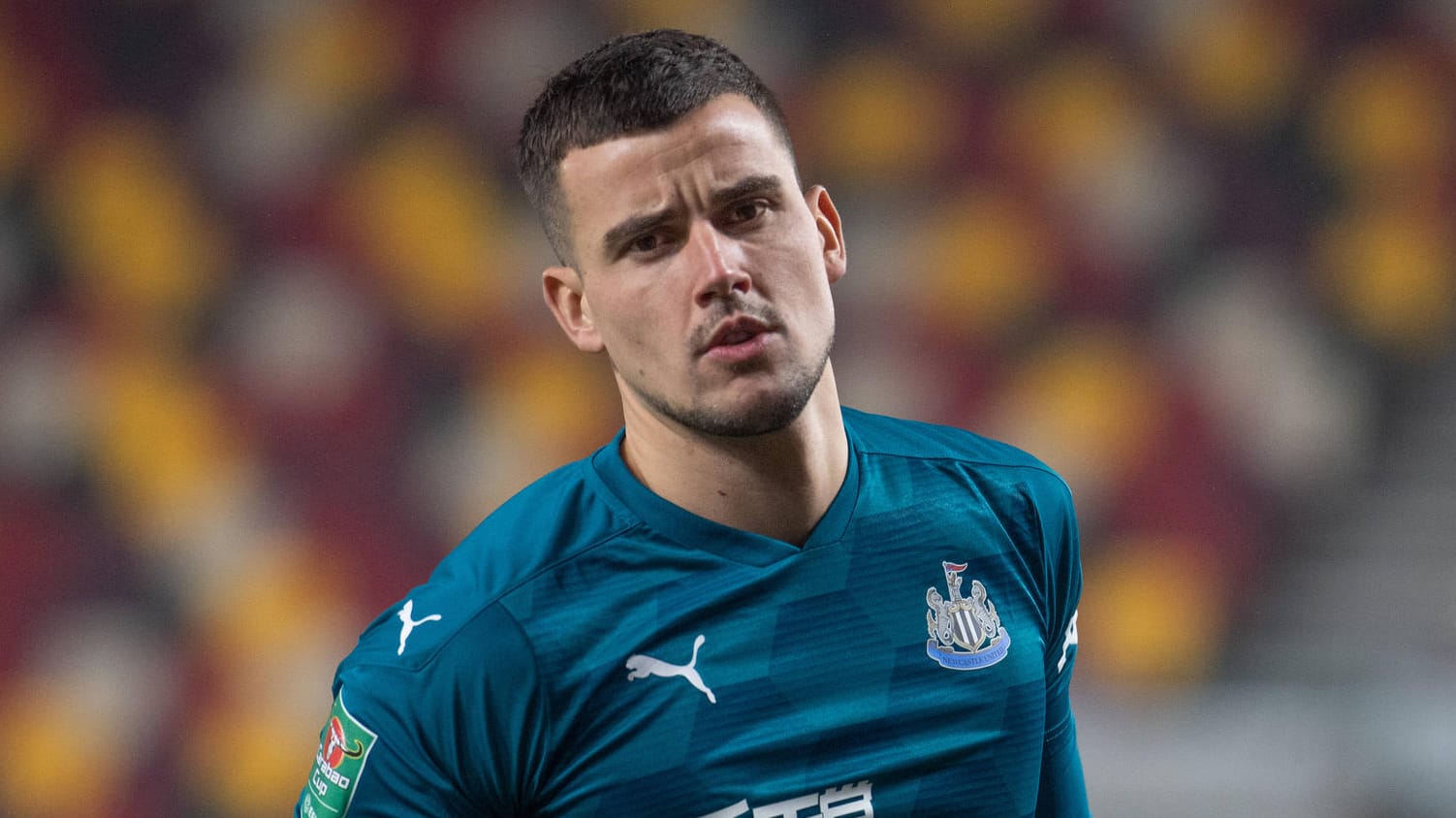 Karl Darlow: Newcastles Torwart liegt aktuell mit einer schweren Corona-Infektion im Krankenhaus.