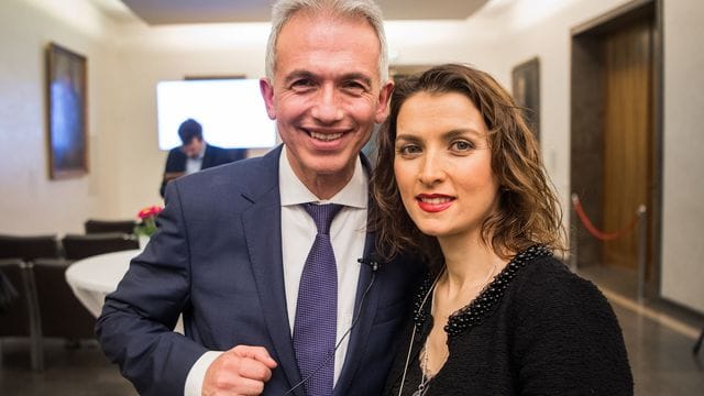 Frankfurts OB Feldmann und seine Frau Frankfurts OB Feldmann und seine Frau