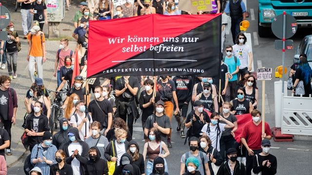 Demonstration für Umverteilung des Reichtums in der Bevölkerung Demonstration für Umverteilung des Reichtums in der Bevölkerung