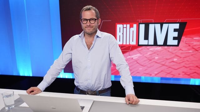 Julian Reichelt, Chefredakteur "Bild", im Studio.