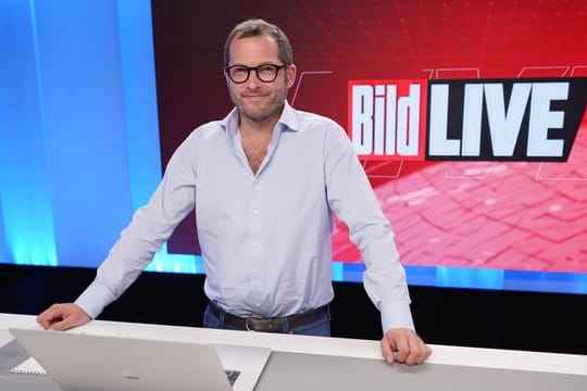 Julian Reichelt, Chefredakteur "Bild", im Studio.