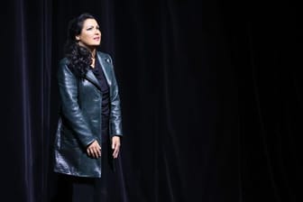 Salzburger Festspiele: Anna Netrebko beim Schlussapplaus der Oper "Tosca".