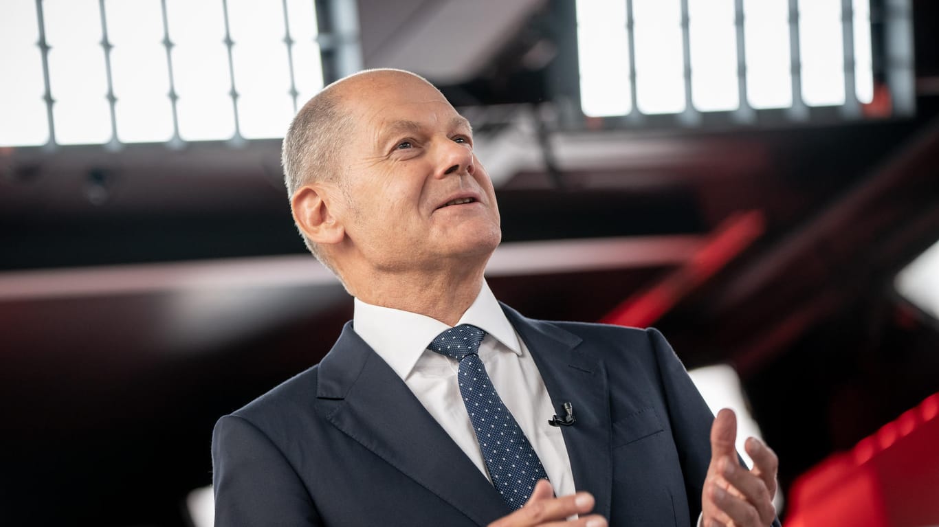 Kanzlernacht beim neuen TV-Sender "Bild": Olaf Scholz will einen weiteren Lockdown verhindern.