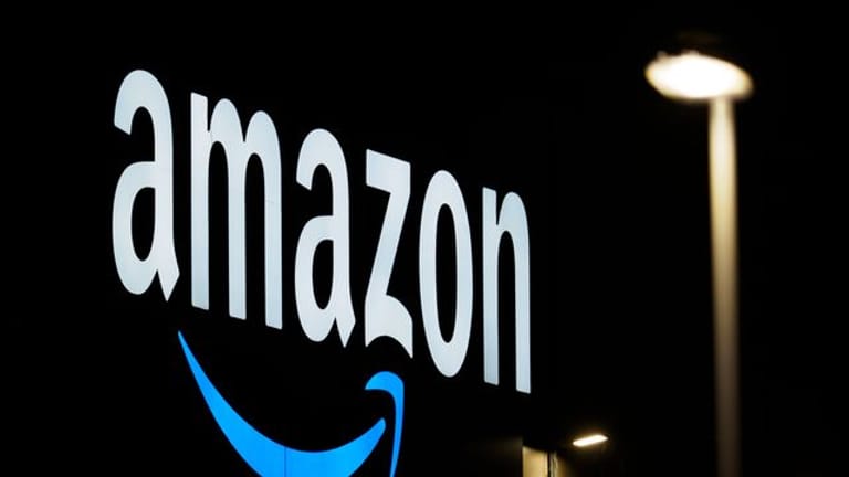 Das Logo des Versandhändlers und Cloud-Anbieters Amazon.