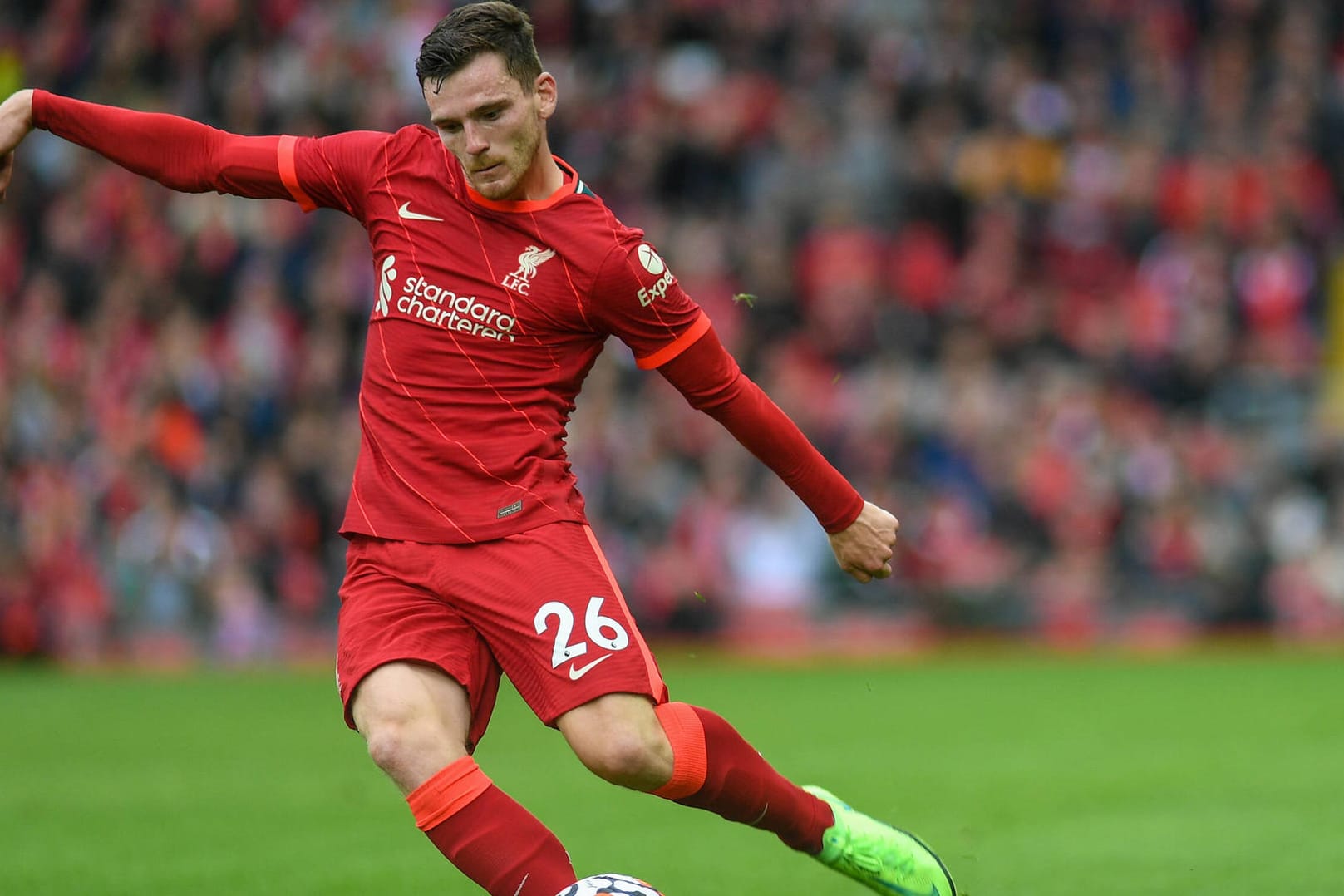 Andy Robertson spielt seit 2017 in Liverpool. Jetzt verlängerte er seinen Vertrag bei den Reds.