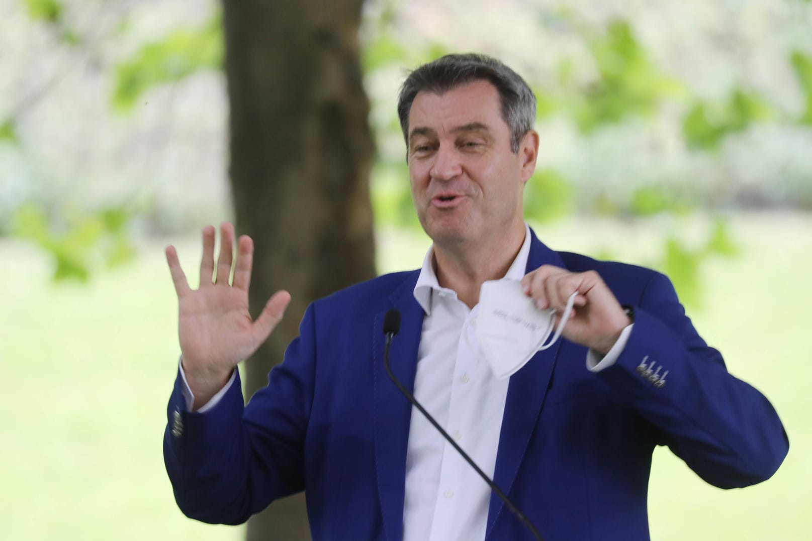 Bayerns Ministerpräsident Markus Söder zur K-Frage: "Ich habe einmal ein Angebot gemacht, ein zweites Mal bringt überhaupt nix".