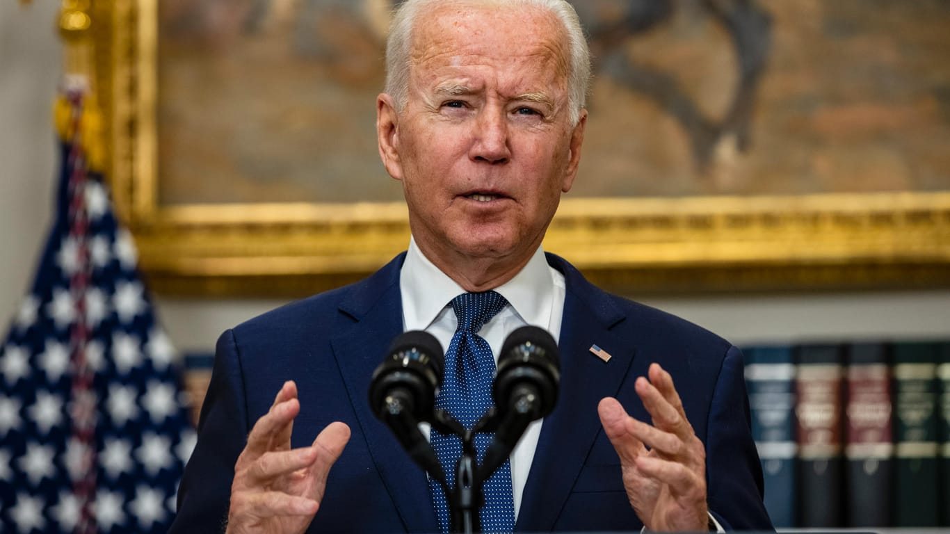 US-Präsident Biden: Er hält daran fest, seine Truppen Ende August abzuziehen.