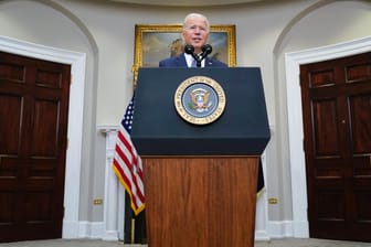 Joe Biden: Der US-Präsident hält am ursprünglichen Abzugsdatum der Truppen aus Afghanistan fest.
