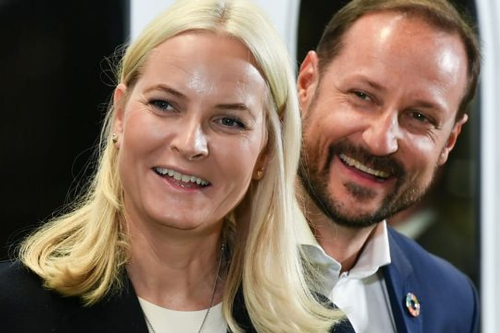 Haakon, Kronprinz von Norwegen, und Kronprinzessin Mette-Marit 2019 in Berlin.