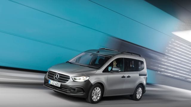 Zweitauflage: Mercedes bringt den Transporter Citan in verschiedenen Ausführungen an den Start, zum Beispiel als Van Tourer.