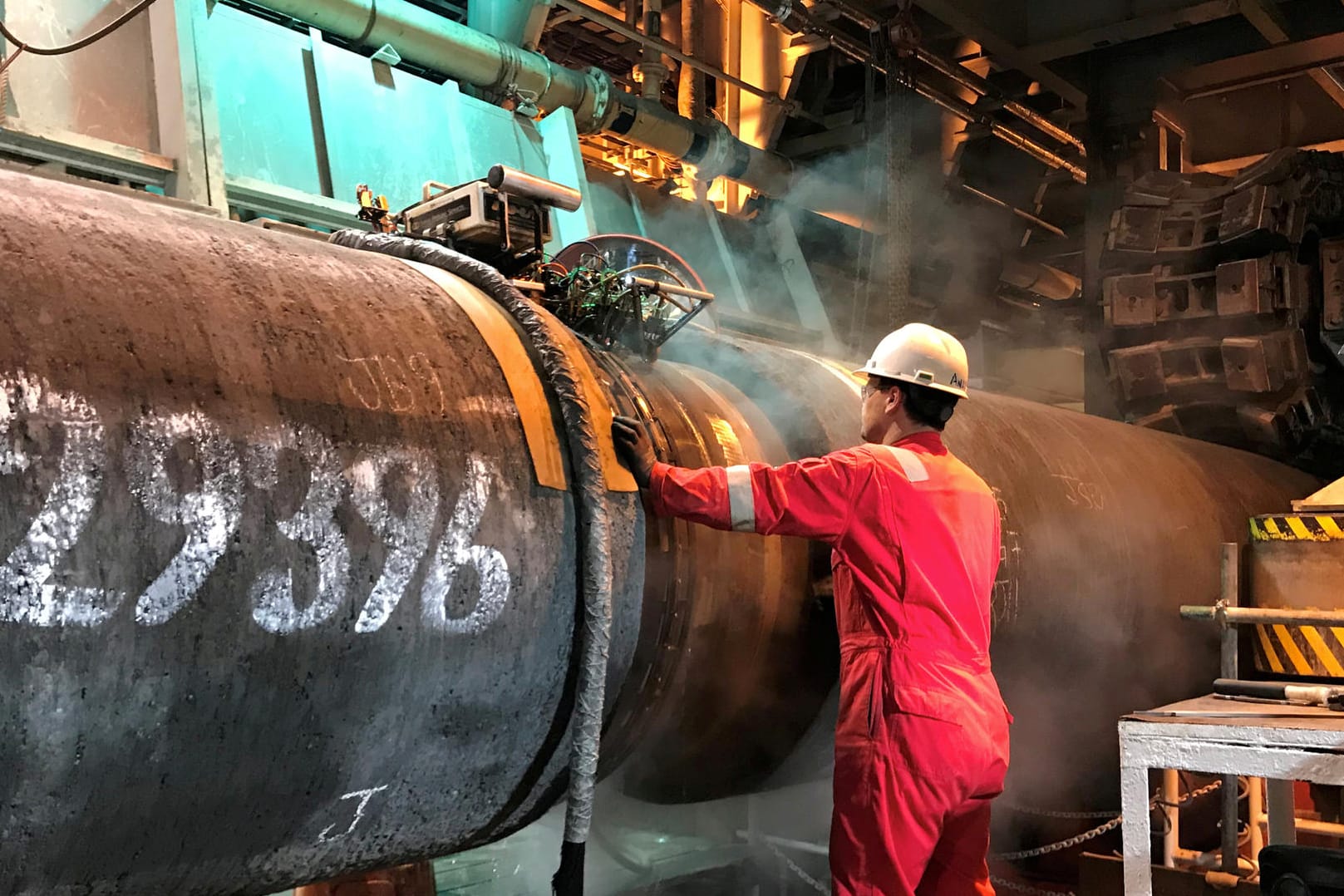 Arbeiten an der Erdgas-Pipeline: Die Betreiber von Nord Stream 2 haben einen Antrag auf eine Freistellung von EU-Regulierungen gestellt – dieser wurde nun abgelehnt.