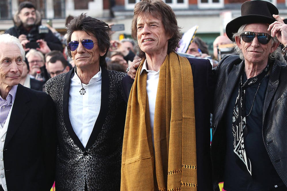 Die Rolling Stones (v.l.): Charlie Watts, Ronnie Wood, Mick Jagger und Keith Richards.