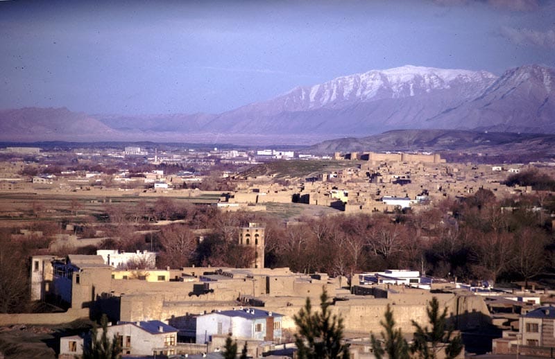 Die afghanische Hauptstadt Kabul, bevor sie durch die Kriege zerstört wurde.