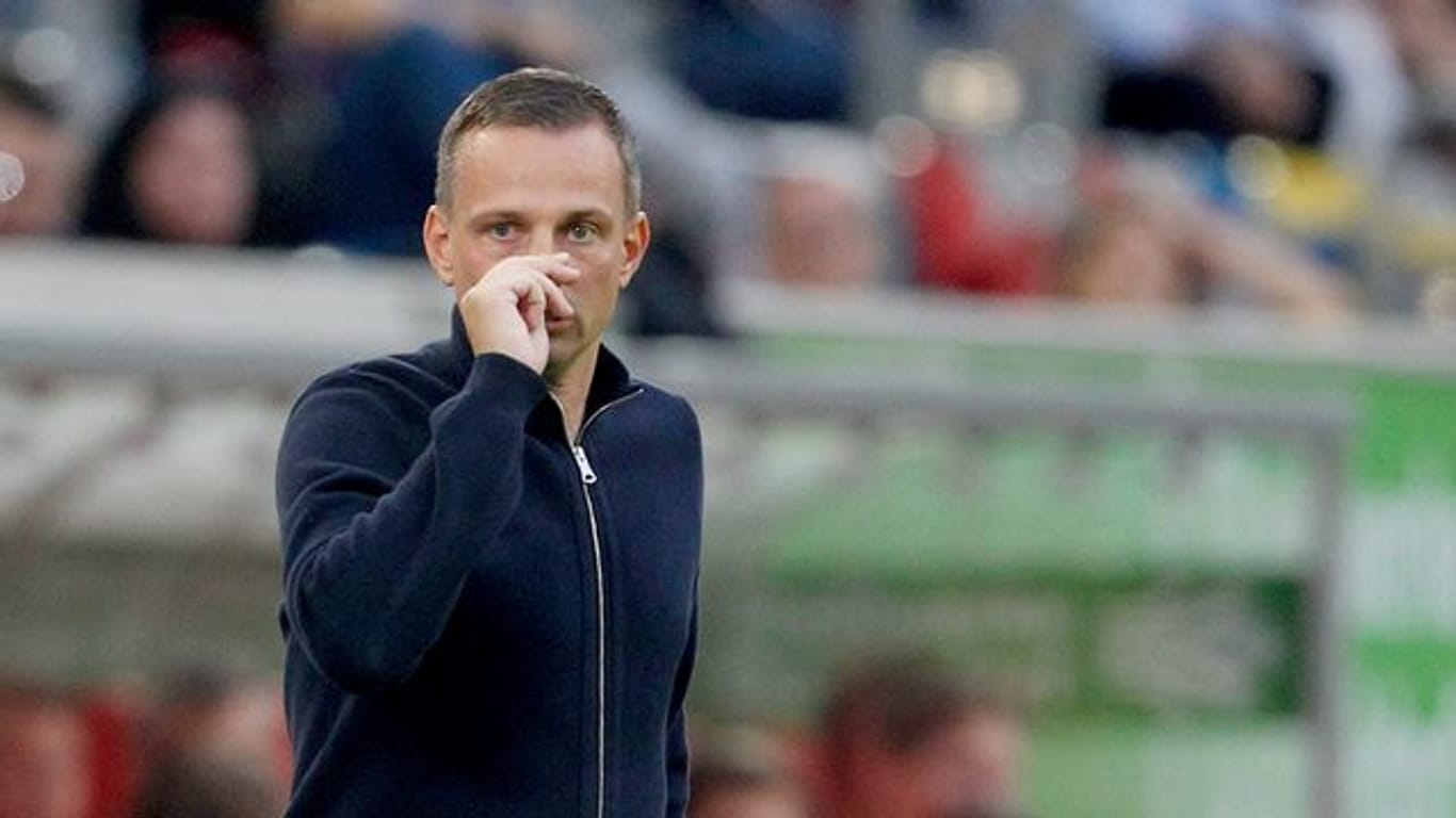 Der Düsseldorfer Trainer Christian Preußer
