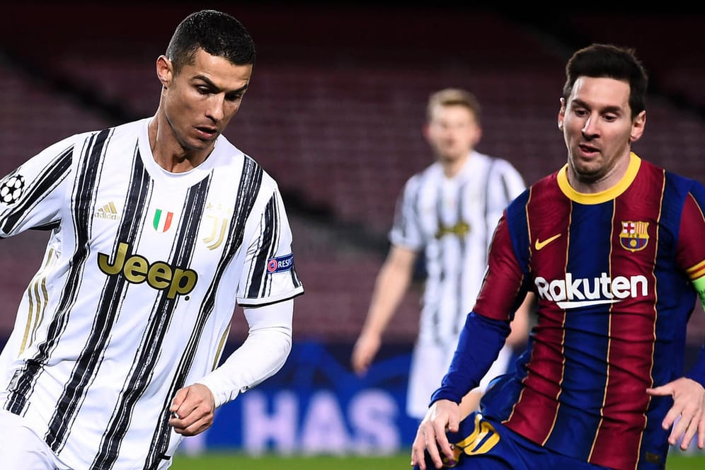 Cristiano Ronaldo und Lionel Messi (v.l., Archivbild 2020): Beide Fußball-Superstars könnten künftig in anderen Trikots aufeinandertreffen.