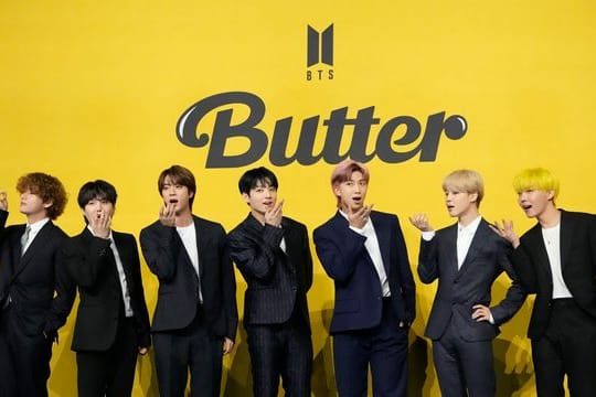 Mitglieder der südkoreanischen K-Pop-Band BTS.