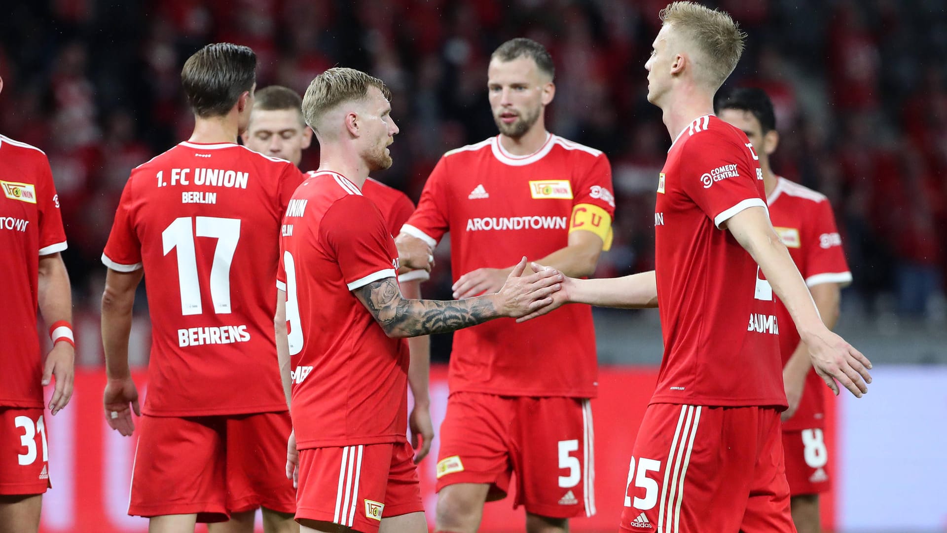 Wir sind dabei: Union Berlin jubelt über den Einzug in die Conference League.