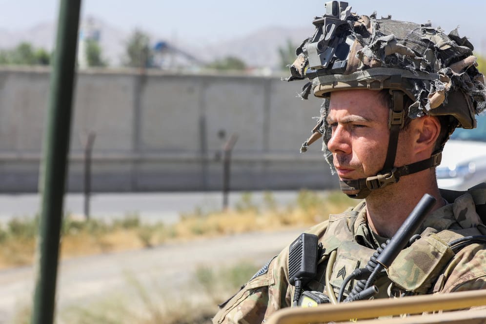 Soldat in Kabul: Die USA haben den IS angegriffen.
