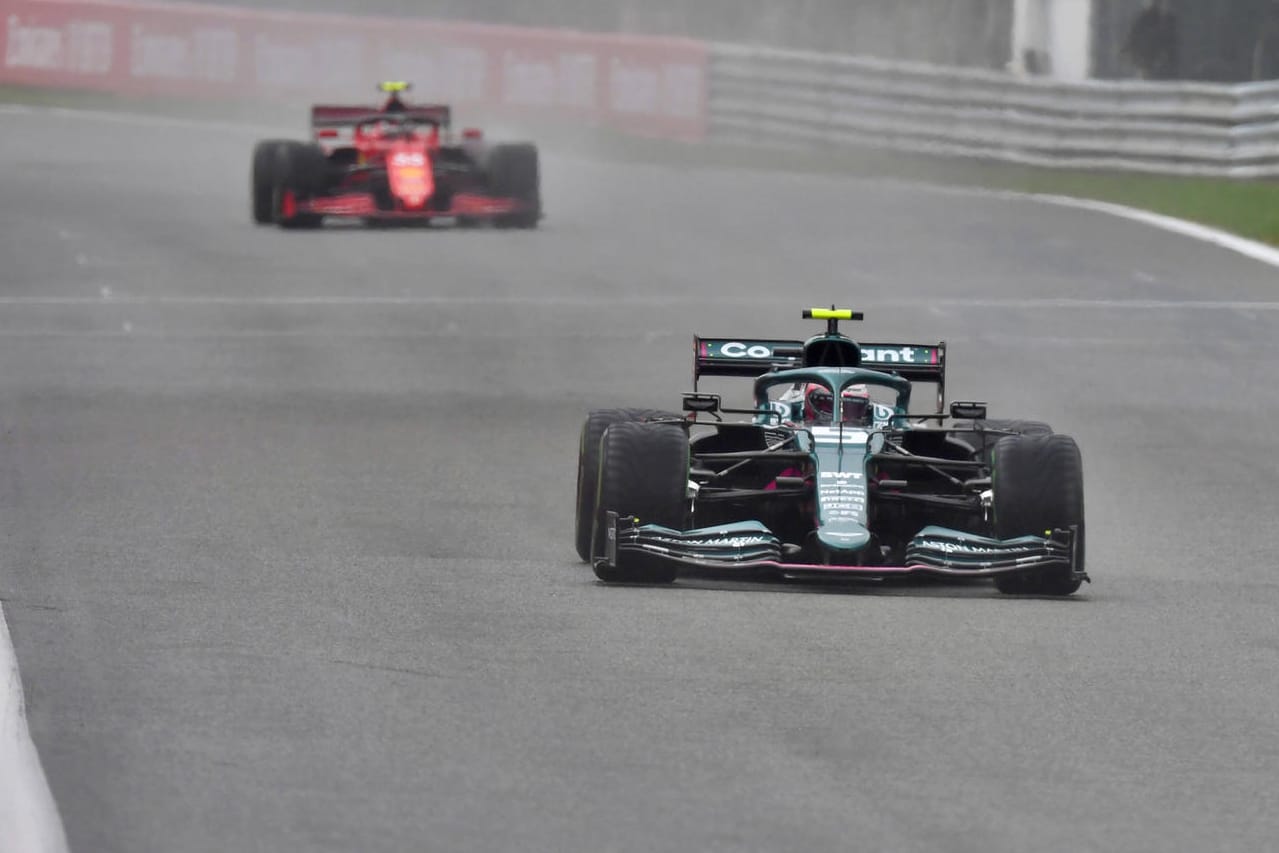 Starke Vorstellung: Sebastian Vettel auf der Strecke in Spa.