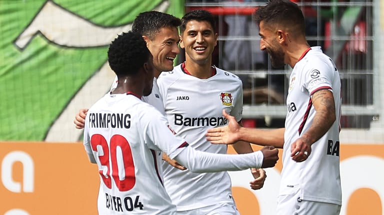 Vier Treffer: Leverkusen feiert Torfestival gegen Augsburg.