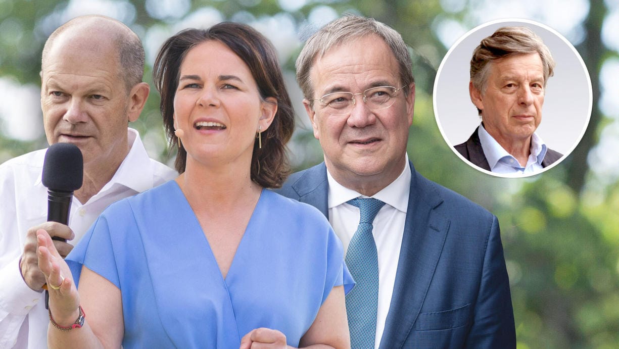 Olaf Scholz, Annalena Baerbock und Armin Laschet: Die drei Kanzlerkandidaten stellen sich am Abend den Fragen des Wahlkampfs.