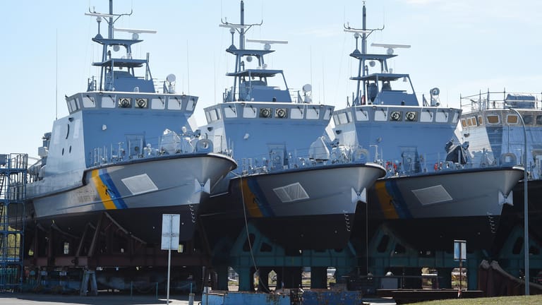 Patrouillenboote: Hauptabnehmer der deutschen Rüstungsindustrie sind Ungarn und die USA.