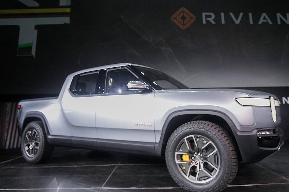 Vorstellung des E-Trucks R1T von Rivian im November 2018 (Archivbild): Das Unternehmen soll beim Börsengang mit rund 80 Milliarden Dollar bewertet werden.