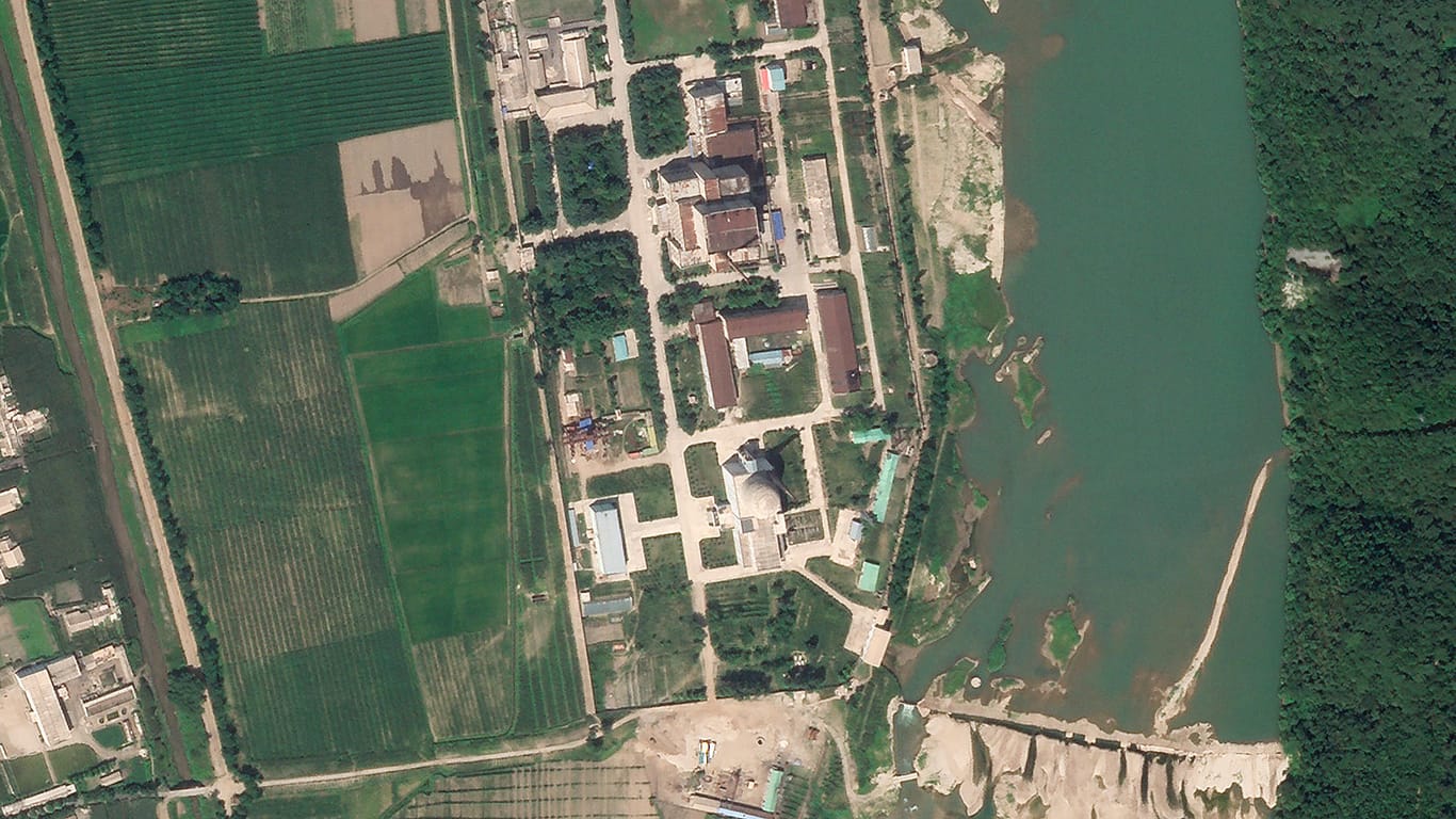 Der Nuklearkomplex in Yongbyon aus der Luft: Es gibt Hinweise darauf, dass die Anlage wieder in Betrieb ist.