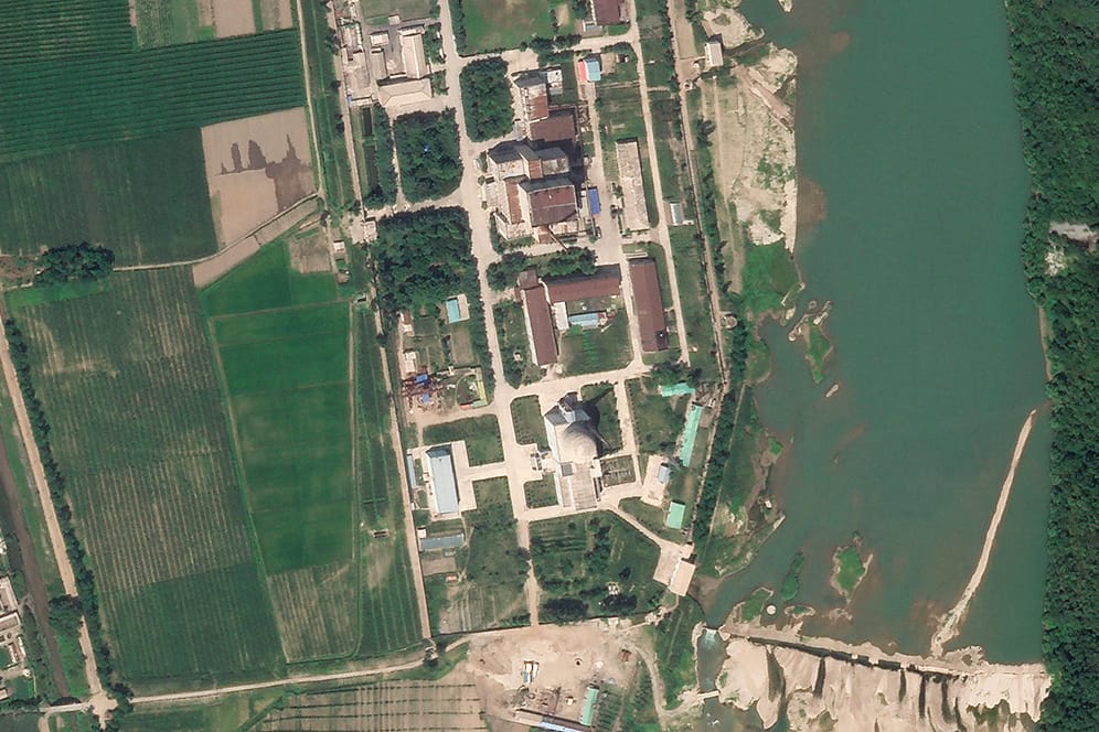 Der Nuklearkomplex in Yongbyon aus der Luft: Es gibt Hinweise darauf, dass die Anlage wieder in Betrieb ist.