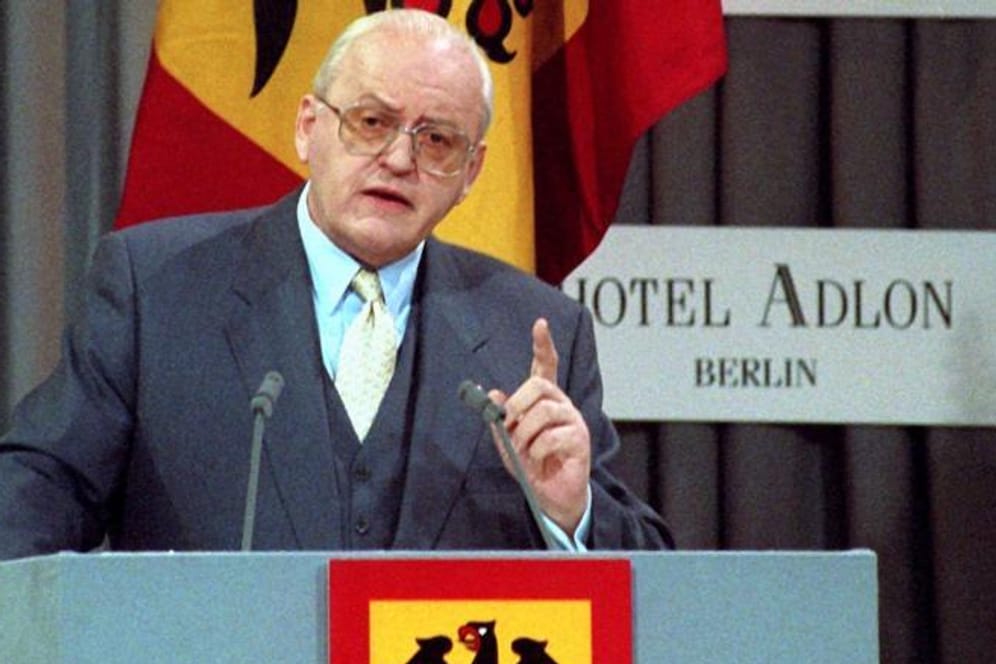 Bundespräsident Roman Herzog bei seiner Ruckrede im April 1997.