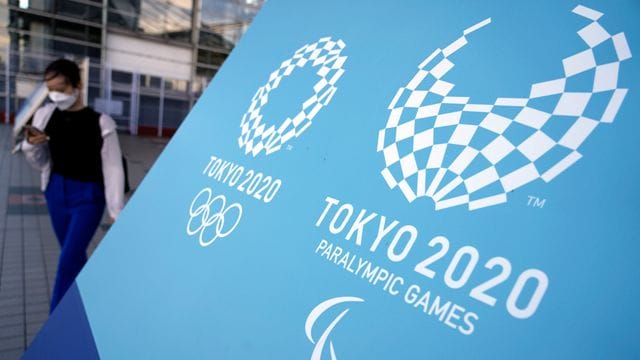 Das Logo der Olympischen und Paralympischen Spiele 2020 in Tokio. Das Logo der Olympischen und Paralympischen Spiele 2020 in Tokio.