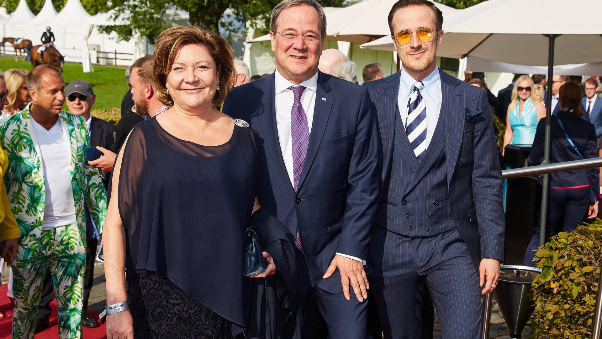 Armin Laschet mit Ehefrau Susanne und Sohn Johannes (Archiv): Aachen soll weiterhin Lebensmittelpunkt der Familie bleiben.